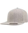 F6277FV 6277FV Flexfit Flat Visor Cap Heather Grey colour image